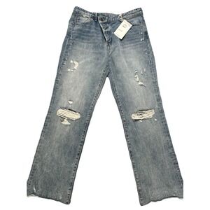 NEW Flying Monkey Women's Size 29 Cropped Ankle Bootcut Jeans Denim - See Desc